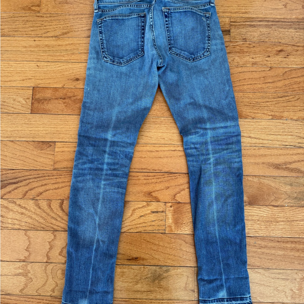 Rag & Bone Dre Coopers Mid-Rise Slim Boyfriend Fit Light Medium Wash Size 24 - Picture 3 of 6